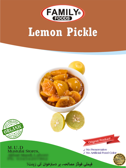 ThefamilyShop - Lemon Pickle - Lemon Achaar - Nimbu Achaar