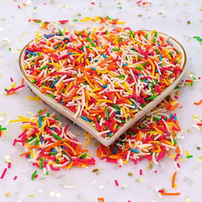 Rainbow Sprinkle Vermicelli for Cake Decoration